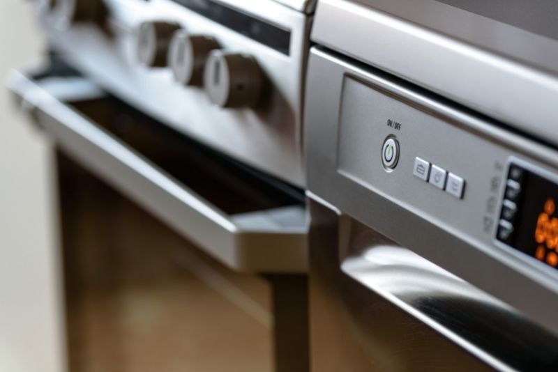 Oven and appliance cleaning in progress